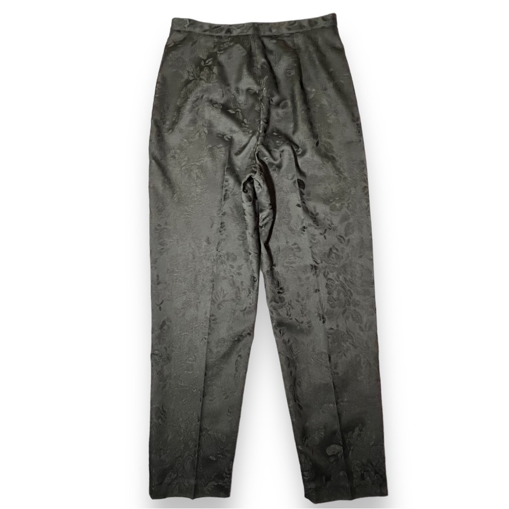 Josephine Chaus Women’s Floral Side Zip Dress Pants Black Size 10 - Picture 5 of 5